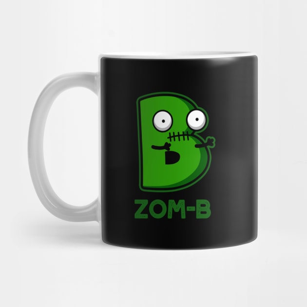 Zom-b Cute Halloween Zombie Alphabet Pun by punnybone